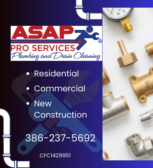 Palm Coast Plumber in Palm Coast | ASAP Pro Services Plumbing and Drain Cleaning